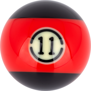 Aramith BLACK Replacement Ball – #11 | Golden Break Billiards